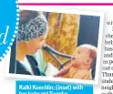  ?? PHOTO: INSTAGRAM/KALKIKANMA­NI ?? Kalki Koechlin; (inset) with her baby girl Sappho