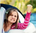  ??  ?? Women are experienci­ng slightly less road rage than men, says a latest survey.