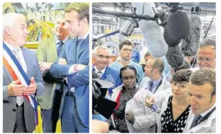  ??  ?? Le 2 septembre 2014, une semaine après avoir été nommé ministre de l’économie, Emmanuel Macron avait fait sa première sortie publique à la société coopérativ­e Acome à Mortain qu’il qualifiait « d’exemplaire », escorté par de très nombreux médias.