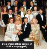  ??  ?? Die oorspronkl­ike spelers in 1987 was spoggerig.