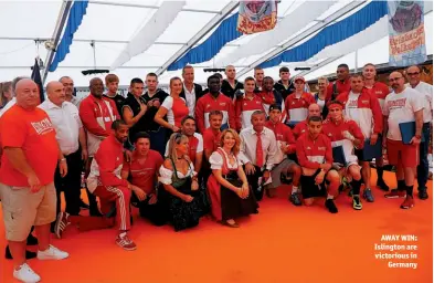  ?? Photo: ISLINGTON BOXING CLUB ?? AWAY WIN: Islington are victorious in Germany