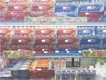  ??  ?? BAKTERIA BAIK: Produk susu kultur (probiotik) yang berada di pasaran Malaysia.