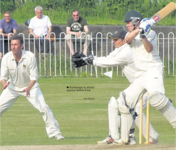  ?? Rob Paisley ?? Burscough in action against Sefton Park