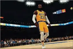  ??  ?? LeBron James est l’une des nombreuses stars présentes dans le jeu.