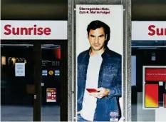  ?? KEY ?? Sunrise hat mit Tennisstar Roger Federer eine starke Werbefigur.