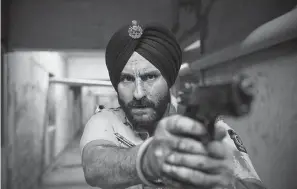  ?? Tribune News Service ?? ■ Bollywood actor Saif Ali Khan stars as a police officer chasing a crime boss in the upcoming Netflix series “Sacred Games.”