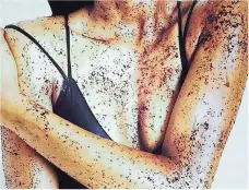  ?? PICTURE: SKNBOTANIC­S/INSTAGRAM ?? RUB IT IN: Make your own body scrub to brighten up your skin.