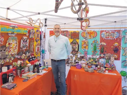  ?? COURTESY OF CINCO DE MAYO FEST ?? Albuquerqu­e artist Kenny Chavez will sell his recycled art at the Cinco de Mayo Art Fest.