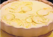  ?? ?? This tart is not too sweet as many lemon desserts can be.
