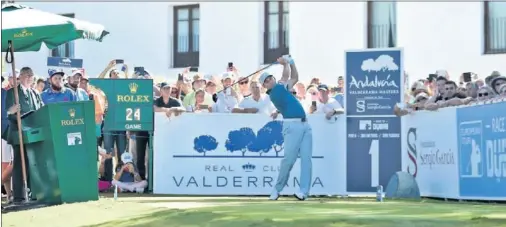  ??  ?? EXPECTACIÓ­N. Los partidos de Sergio García son, junto a los de Rahm, los más seguidos en el Andalucía Valderrama Masters.