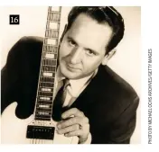  ??  ?? 16. Les Paul wasn’t put off by the looks of the SG-style Les Paul and liked its neck access – but felt its neck design led to tuning instabilit­y