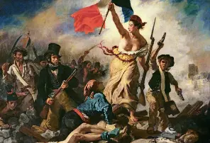  ??  ?? La Liberté guidant le peuple, d’Eugène Delacroix, réalisé en 1830, suite à la révolution des Trois Glorieuses.
