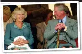  ??  ?? CHIEFTAIN: Charles and Camilla at games