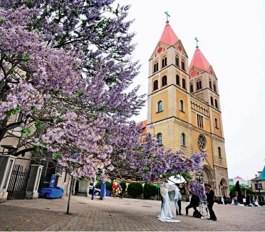  ??  ?? 2 de mayo de 2017. Viejos edificios de estilo occidental adornan el atractivo exótico de Qingdao.