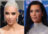  ?? AFP ?? Kim Kardashian went from dark hair to blonde in less than two weeks