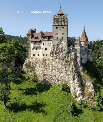  ?? PHOTOS: © BRAN CASTLE ?? Castle Lore:
Bran Castle on the hilltop, the armor collection, the main tower, the fireplace, King Ferdinand’s bedroom, and the secret passage connecting the first and third floors