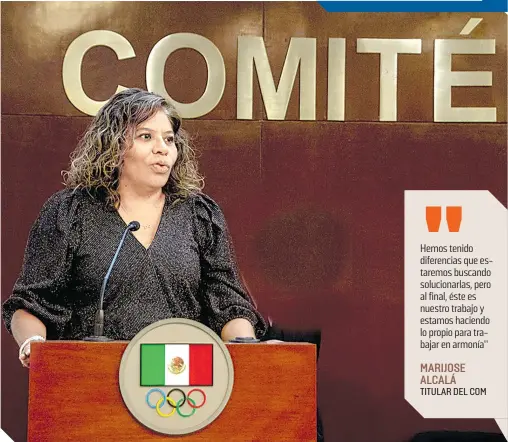  ?? ?? COM y Conade deben trabajar en unión por el bien del deportista mexicano.