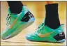  ?? AP PHOTO ?? Isaiah Thomas had a message on his shoes in memory of his sister Chyna during Sunday’s game.