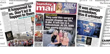  ??  ?? CAMPAIGN How we reported the mesh scandal