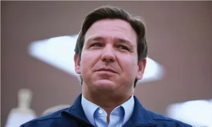  ?? Sopa Images/Rex/Shuttersto­ck ?? Democrats accuse Florida’s governor, Ron DeSantis, of authoritar­ian motives in his plan for a ‘state guard’. Photograph: Paul Hennessy/