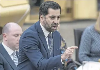  ?? PICTURE: JANE BARLOW/PA ?? Humza Yousaf needs to set an example of how to treat political opponents