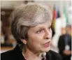  ?? — Reuters ?? Minister Theresa.