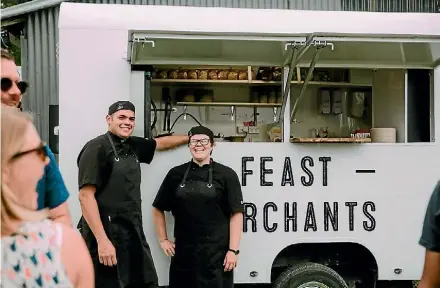  ?? DAVID JAMES/STUFF ?? Rory and Frances King with their Feast Merchants food truck.