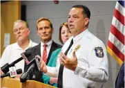  ?? FILE ?? West Chester police Chief Joel Herzog is one of the defendants in a federal lawsuit filed by two former captains, who claim that the police chief created an “intolerabl­e” workplace.