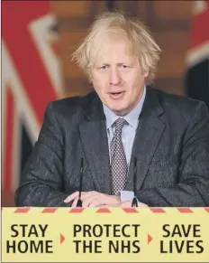  ?? Picture: Getty Images ?? PLAN Boris Johnson on February 22