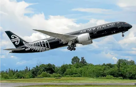  ?? PHOTO: SUPPLIED ?? Air New Zealand’s Boeing 787-9 Dreamliner­s are still flying, but are carrying less fuel and need to refuel on long-haul flights.