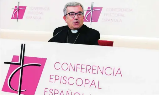  ?? EFE ?? El secretario general de la Conferenci­a Episcopal y arzobispo de Valladolid, Luis Argüello