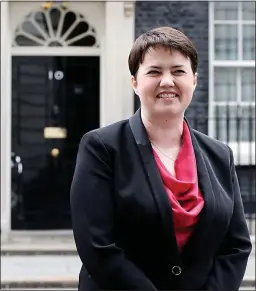  ??  ?? EYE ON THE PRIZE: Could Ruth Davidson be a future prime minister?