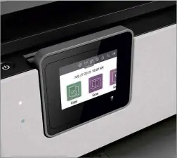  ??  ?? BELOW Buttons begone! A 2.6in colour touchscree­n is your print mission control