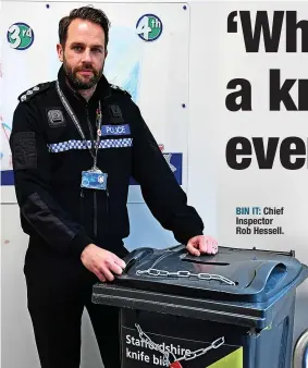  ?? ?? BIN IT: Chief Inspector Rob Hessell.