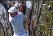  ?? JOHN RAOUX — THE ASSOCIATED PRESS ?? Bryson DeChambeau hits a shot from the third tee during the final round of the Arnold Palmer Invitation­al on Sunday in Orlando, Fla.