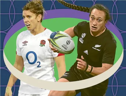  ?? ?? England captain Sarah Hunter and Black Ferns co-captain Ruahei Demant aim to lead their teams to glory tonight.