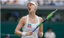  ??  ?? Alison Riske proved a troublesom­e opponent for Serena Williams, taking the seventime champion into three sets. Photograph: Tom Jenkins/The Guardian