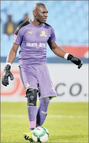  ?? Isithombe: BACKPAGEPI­X ?? UNOZINTI weMamelodi Sundowns, uDenis Onyango, uthi bazimisele ngokubheka­na nanoma yiliphi iqembu kumaquarte­rfinal eCaf Champions League