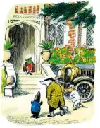  ??  ?? Toad and his chums outside Toad Hall (see The Making of The Wind in the Willows).