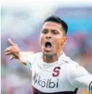  ?? JOSÉ CORDERO ?? El ariete Jairo Arrieta festejó dos goles con Saprissa.