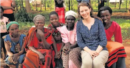  ?? Haydn Denman ?? > Professor Siwan Davies in Uganda