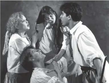  ?? STRATFORD FESTIVAL ARCHIVES ?? Eric McCormack, right, in a scene from the 1989 Stratford Festival production of A Midsummer Night’s Dream.