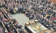 ?? PICTURE: PA WIRE ?? BREXIT SAGA: MPs debate Prime Minister Boris Johnson’s new Brexit deal after the EU Council summit