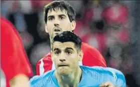  ?? FOTO: JUAN ECHEVERRÍA ?? Athletic-Atlético, el 14 de junio San José defiende a Morata en San Mamés