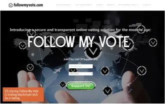  ??  ?? US startup Follow My Vote is trialing blockchain tech for e-voting.