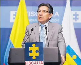  ?? ARCHIVO ?? Néstor Humberto Martínez, fiscal general de la Nación.