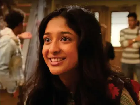  ?? (Netflix) ?? Make a date: Maitreyi Ramakrishn­an, star of teenage drama ‘Never Have I Ever’