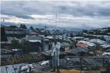  ?? AFP ?? A Rohingya refugee at Kutupalong camp in Ukhia near Cox’s Bazar, Bangladesh