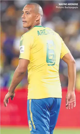  ?? Picture: Backpagepi­x ?? WAYNE ARENDSE