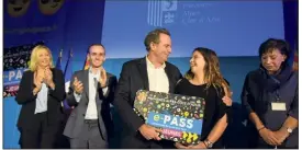  ?? (Photo J.-P. Garufi) ?? Renaud Muselier a présidé à la présentati­on officielle de l’e-pass jeunes, jeudi soir à l’hôtel de Région de Marseille.